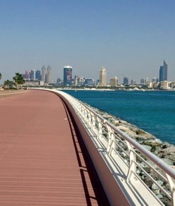 набережная на THE PALM JUMEIRAH
