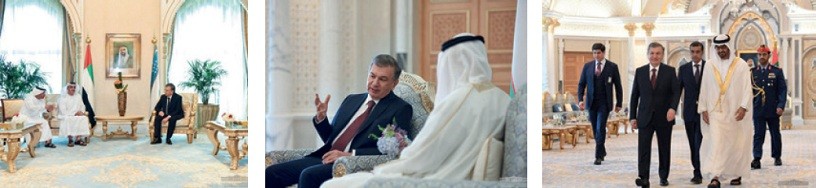 президент республики Узбекистан Шавкат Мирзиёев посетил ОАЭ с официальным визитом