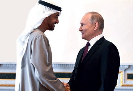 Президент России Владимир Путин встретился с Президентом Объединенных Арабских Эмиратов Его Высочеством шейхом Мухаммедом бен Заедом Аль Нахайяном
